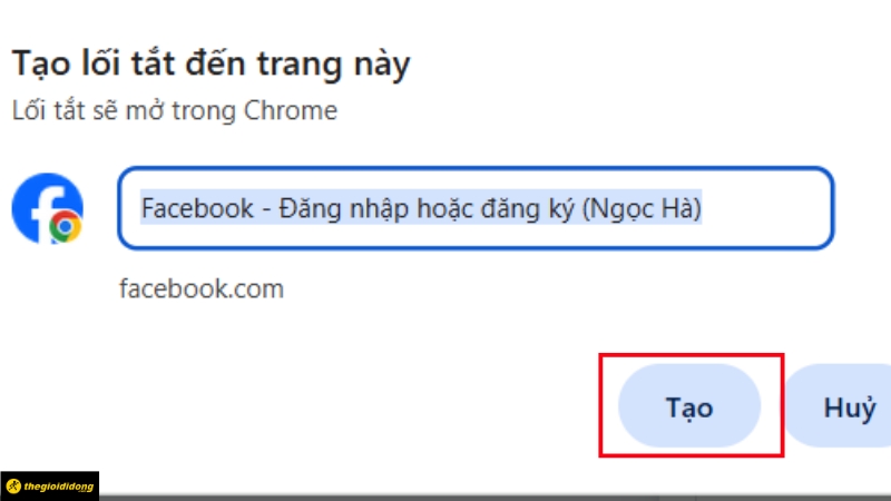 Bấm tạo lối tắt