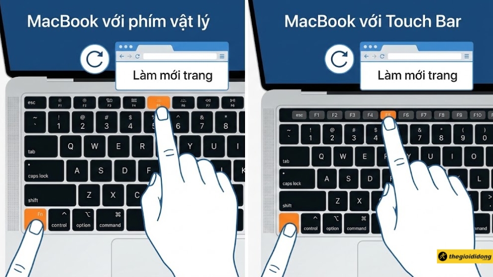 C&aacute;ch sử dụng ph&iacute;m F5 vật l&yacute; 