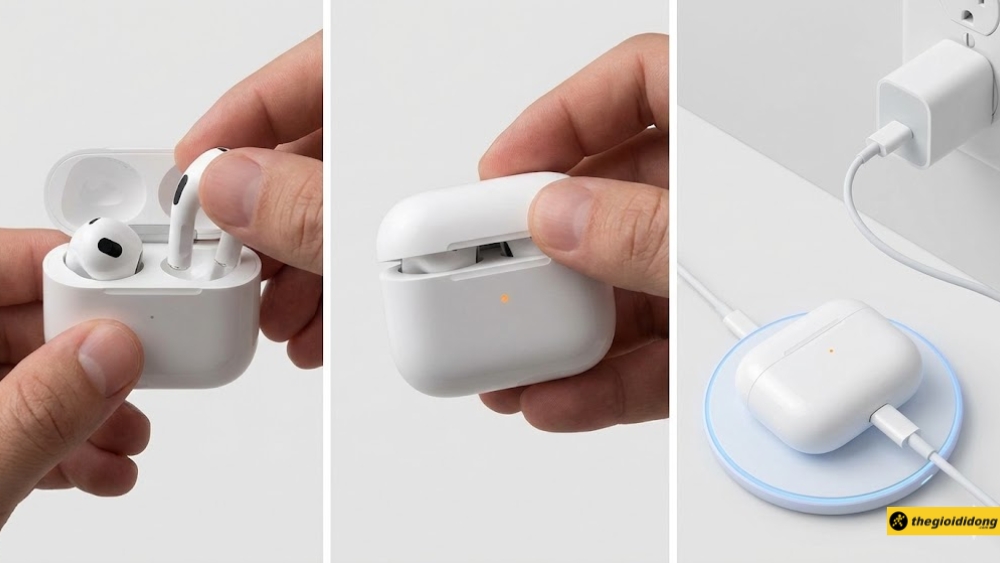 C&aacute;ch sạc AirPods đ&uacute;ng c&aacute;ch