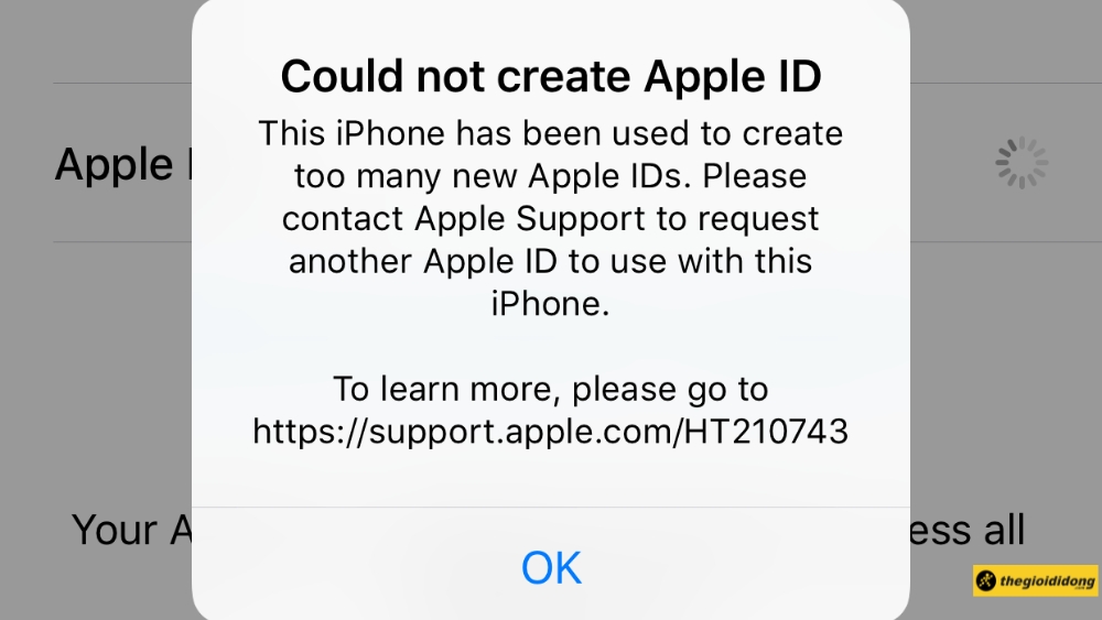 Lỗi Không thể tạo tài khoản lúc này Lỗi Không thể tạo tài khoản lúc này