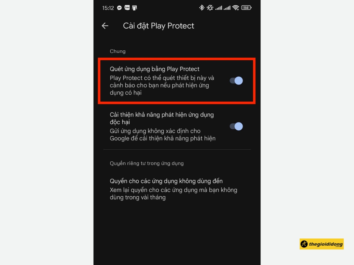 C&aacute;ch bật lại Google Play Protect 