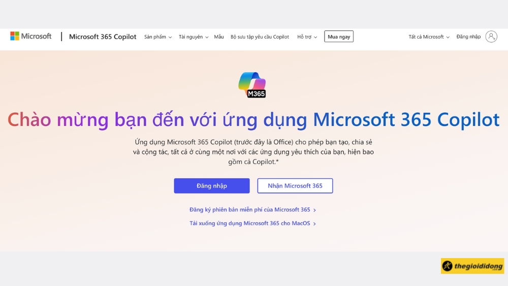 Giao diện Microsoft Word Online
