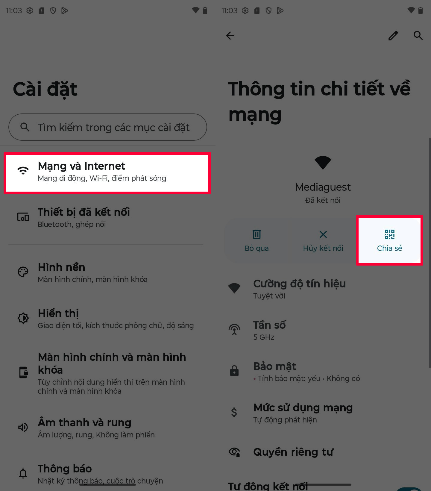 Cách chia sẻ WiFi trên motorola G06 Power Cách chia sẻ WiFi trên motorola G06 Power