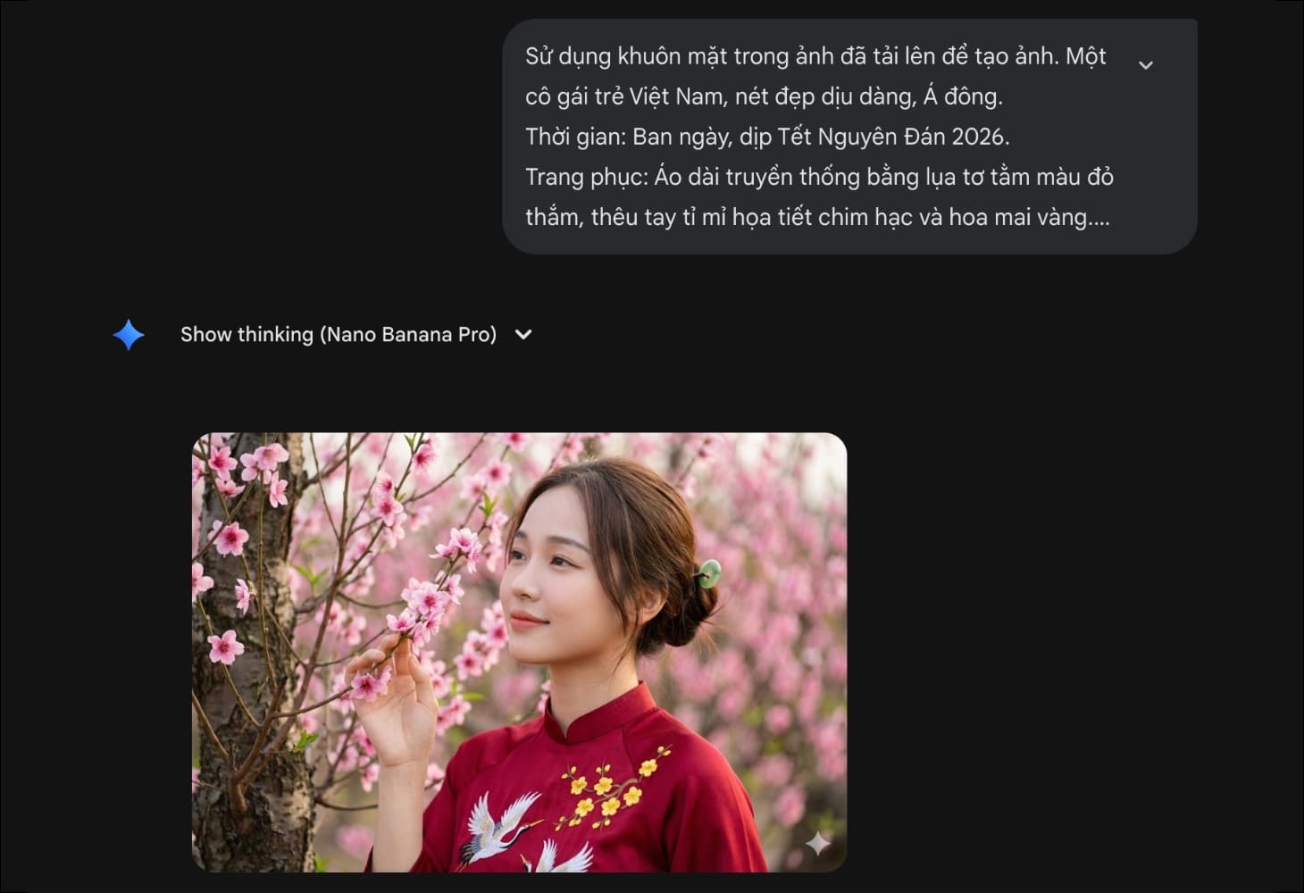 Hình ảnh cô gái bên hoa đào vào dịp Tết