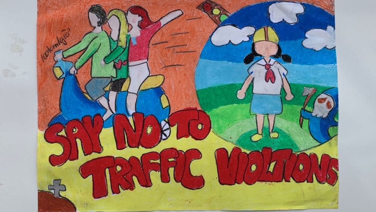 Tranh mẫu an toàn giao thông đẹp