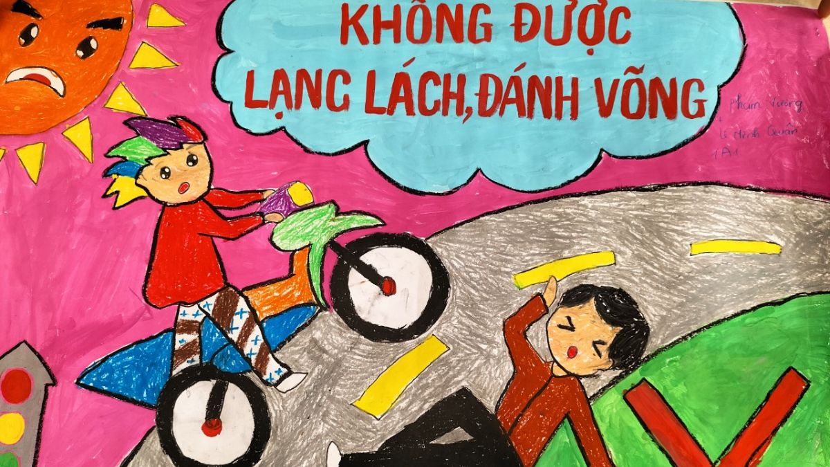 Tranh mẫu an toàn giao thông ý nghĩa