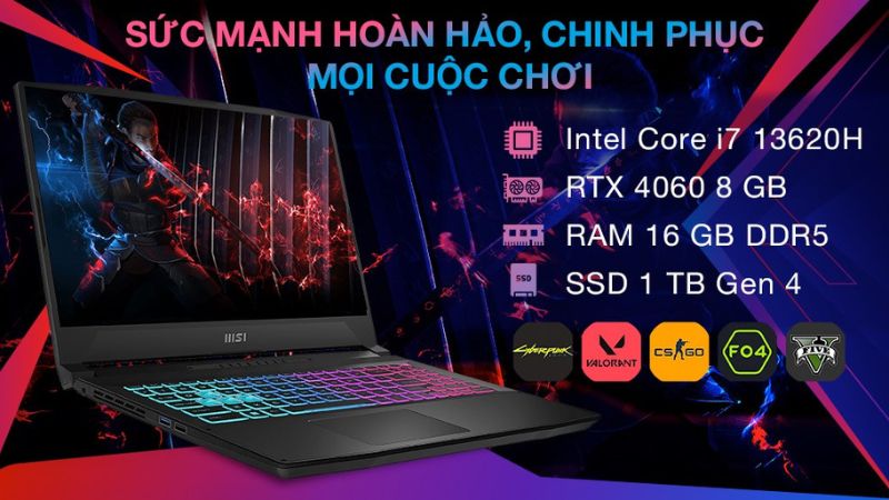 hiệu năng msi katana