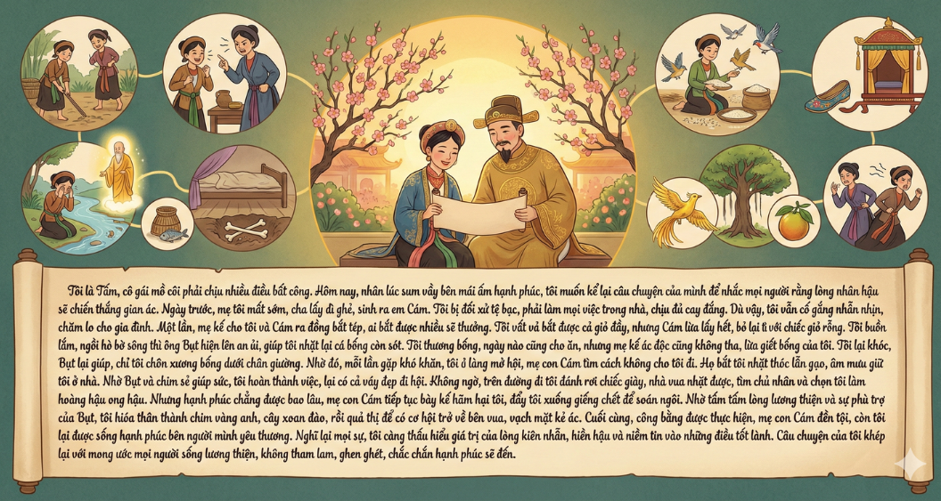 Bài văn mẫu đóng vai Tấm kể lại câu chuyện của mình Bài văn mẫu đóng vai Tấm kể lại câu chuyện của mình