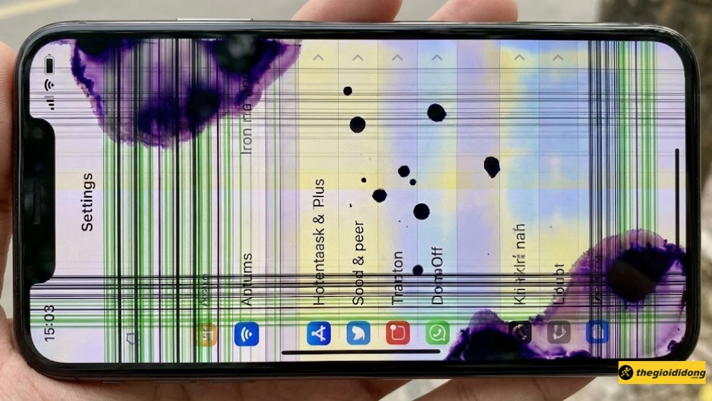 Sọc m&agrave;n h&igrave;nh, chảy mực