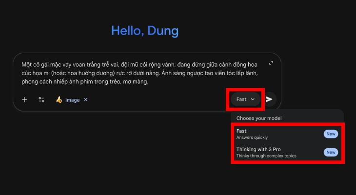 Nhập câu lệnh và lựa chọn phiên bản phần mềm bạn muốn sử dụng