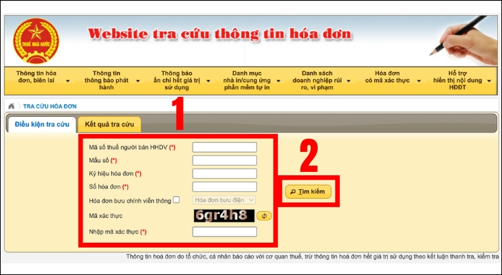 Hướng dẫn tra cứu hóa đơn điện tử trên website Hệ thống hóa đơn điện tử