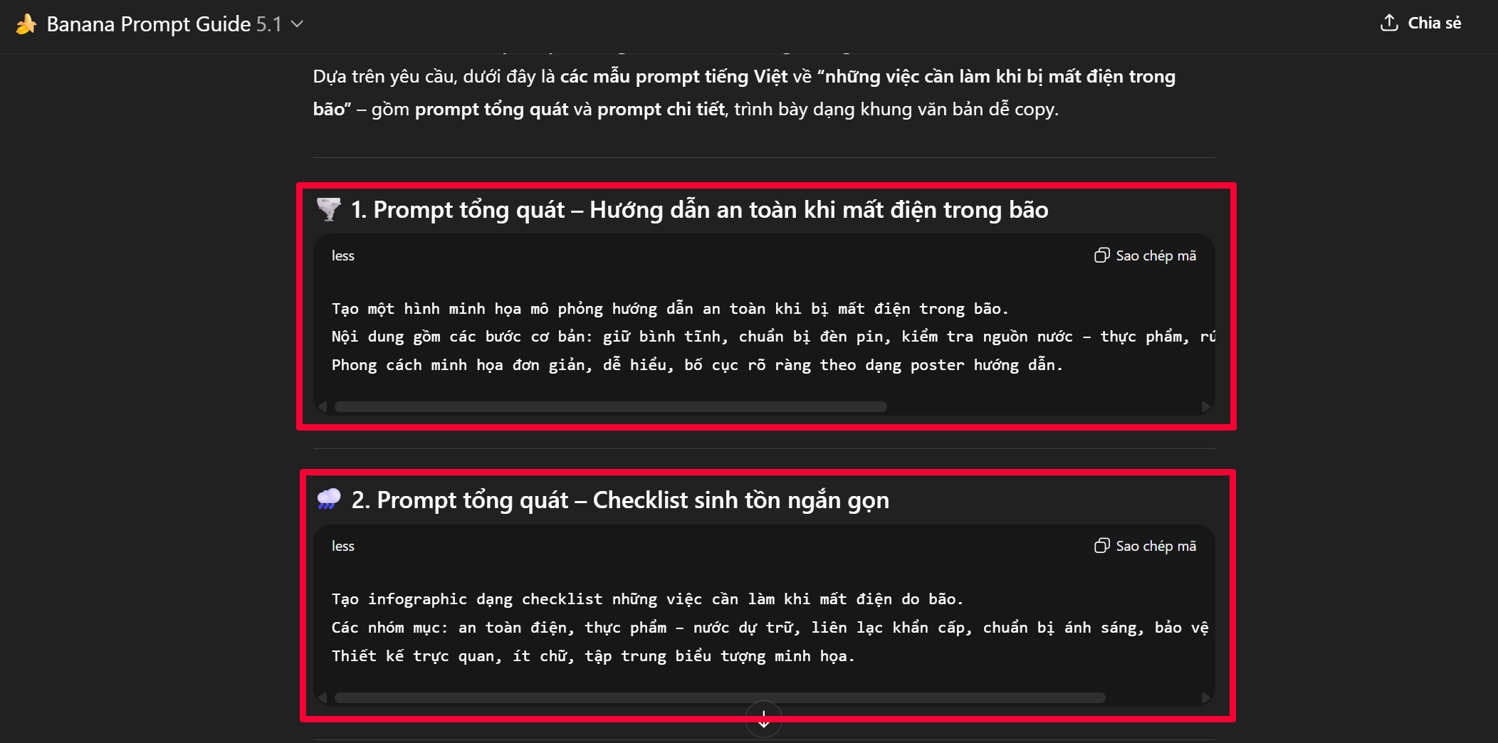 Công Cụ Viết Prompt Tạo Infographic Mẫu