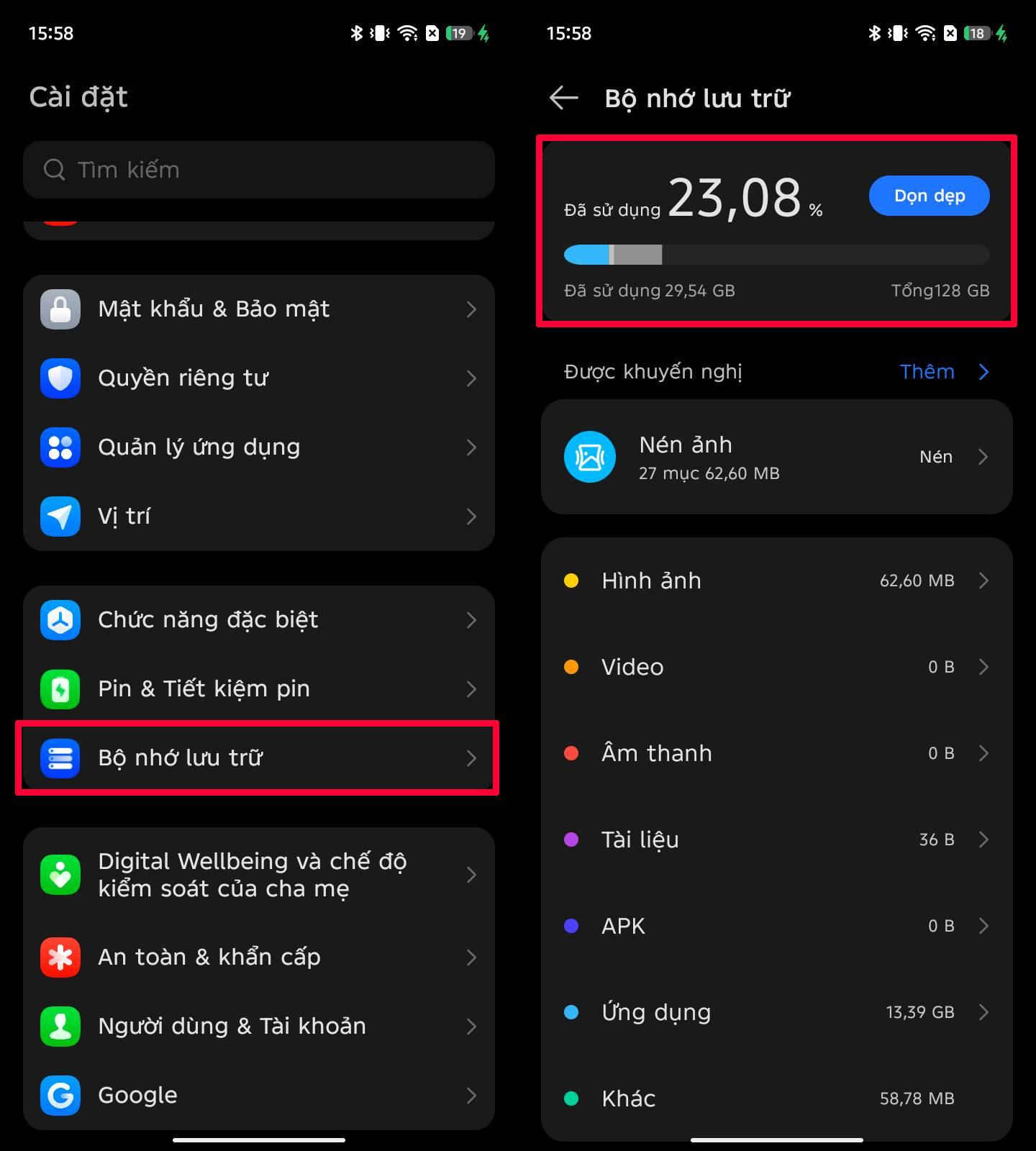 Cách dọn dẹp bộ nhớ trên TECNO Spark 40C
