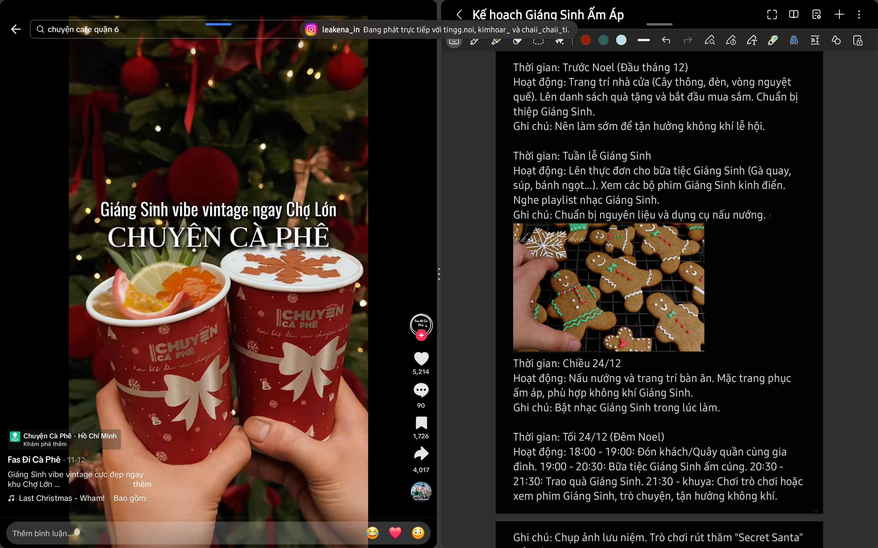Cùng Samsung Galaxy Tab S11 Ultra chuẩn bị cho mùa Giáng sinh thật thú vị nào