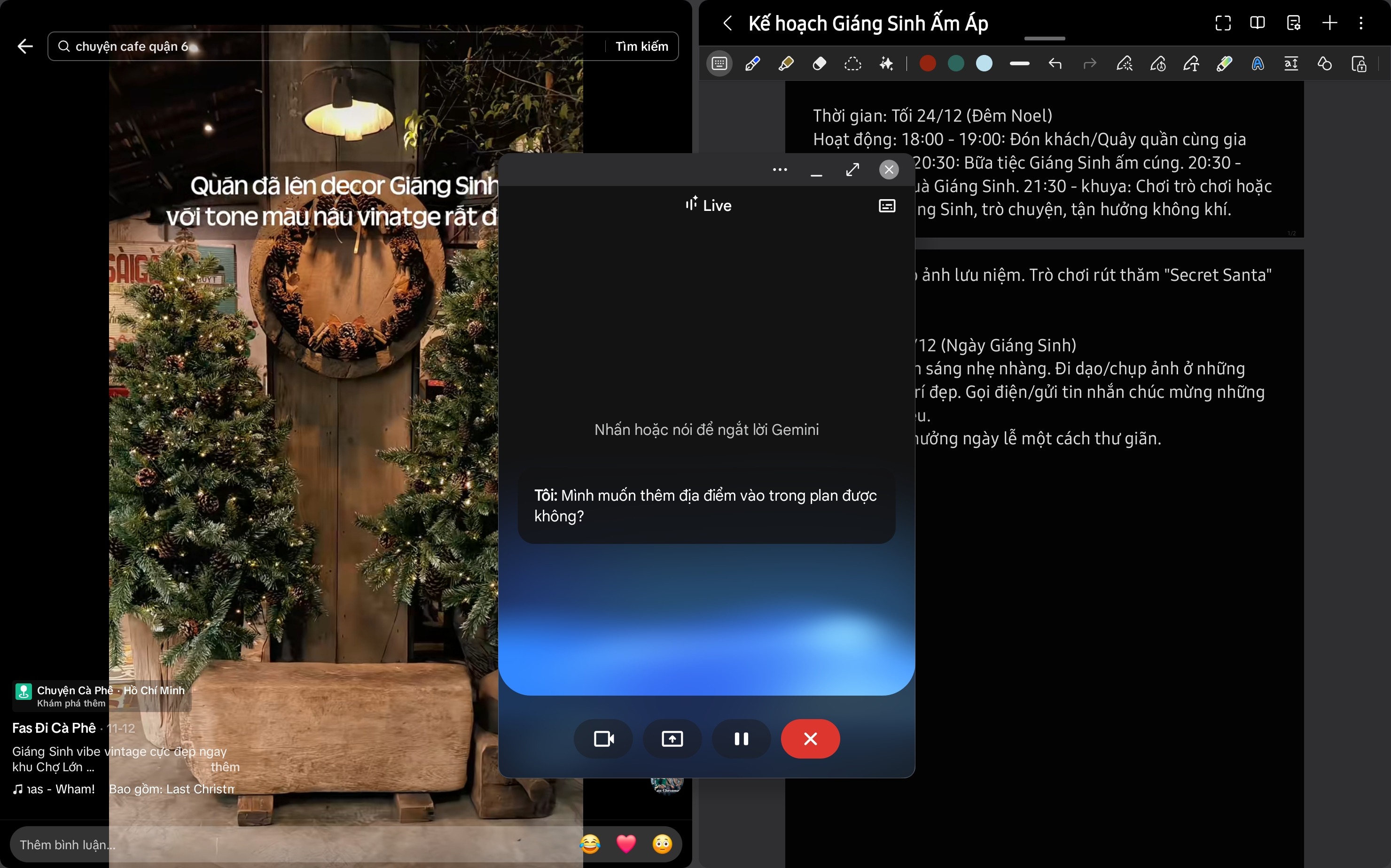 Cùng Samsung Galaxy Tab S11 Ultra chuẩn bị cho mùa Giáng sinh thật thú vị nào