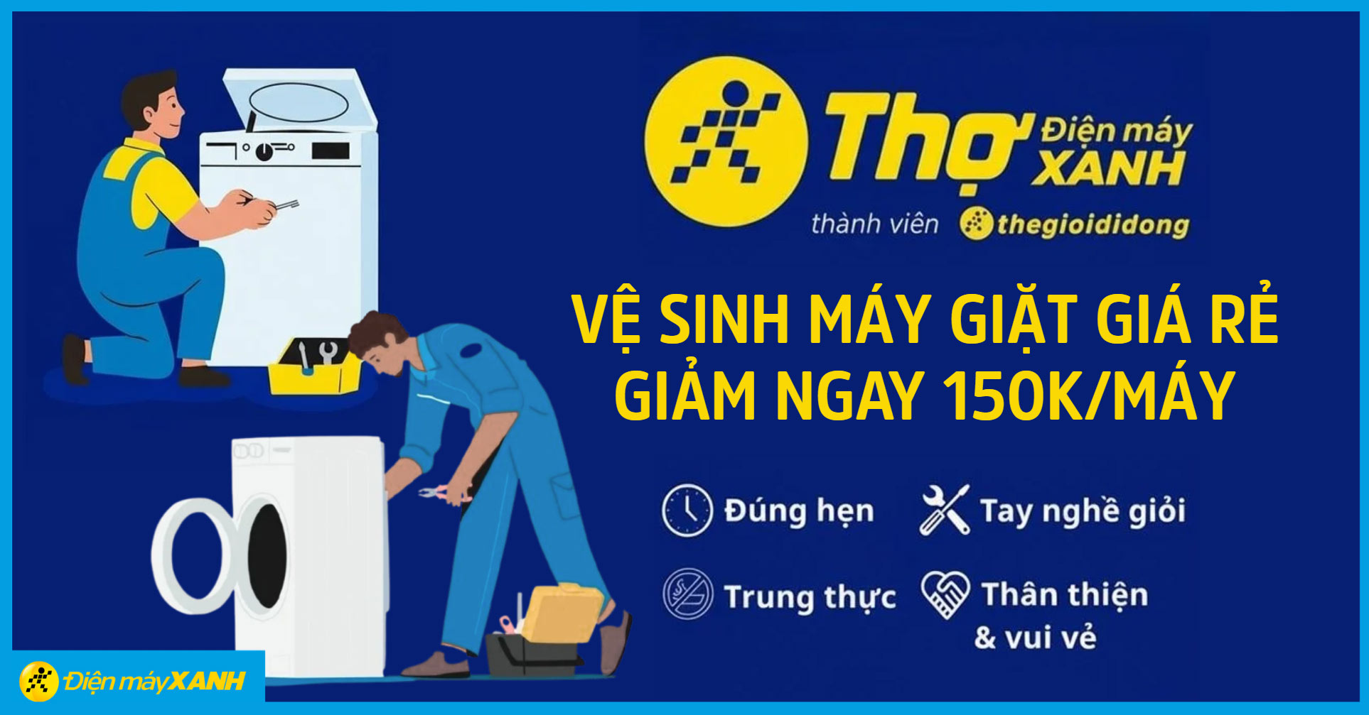 Vệ sinh m&aacute;y giặt gi&aacute; rẻ: Giảm ngay 150K, sạch khuẩn an t&acirc;m đ&oacute;n Tết