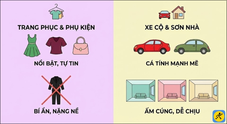 Ứng dụng màu sắc hợp mệnh vào cuộc sống hàng ngày là một cách đơn giản để người mệnh Hoả thu hút năng lượng tích cực