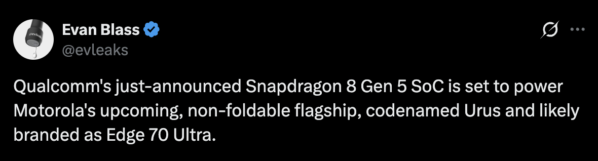 Motorola Edge 70 Ultra