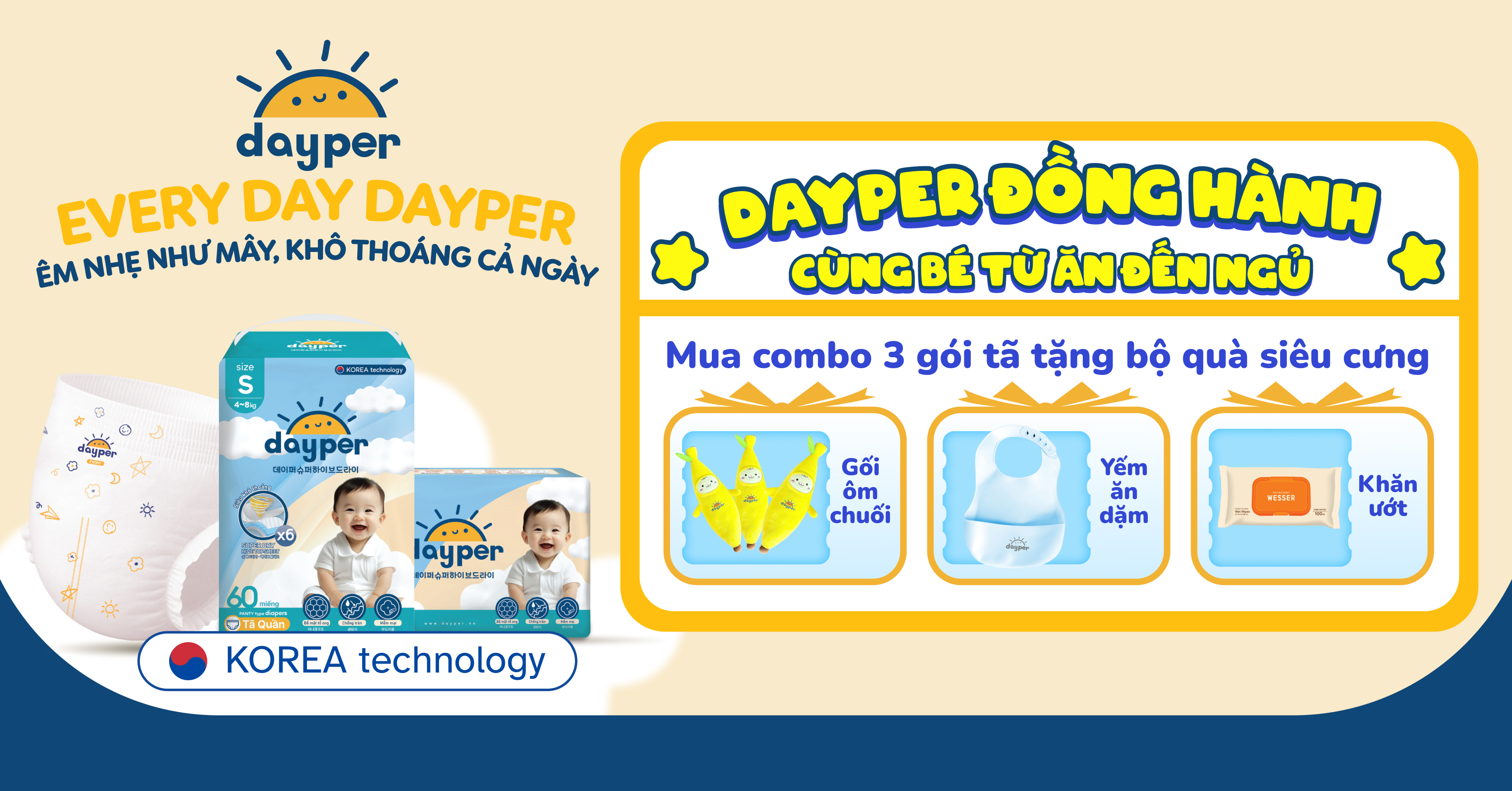 Mua tã Dayper tặng quà cho bé