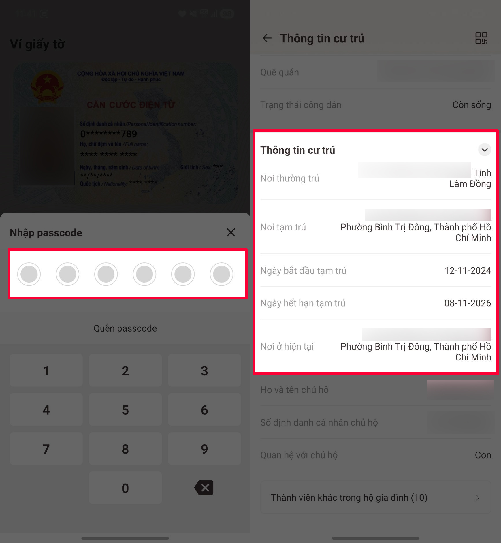 Cách kiểm tra thông tin cư trú online