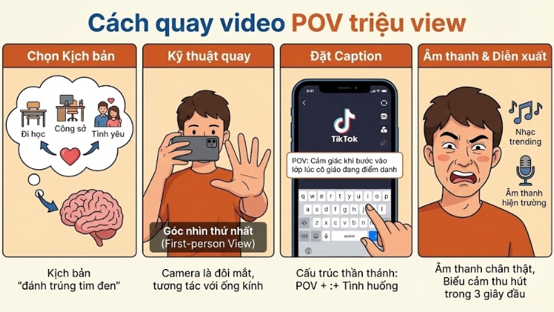 C&aacute;ch quay video POV triệu view đơn giản