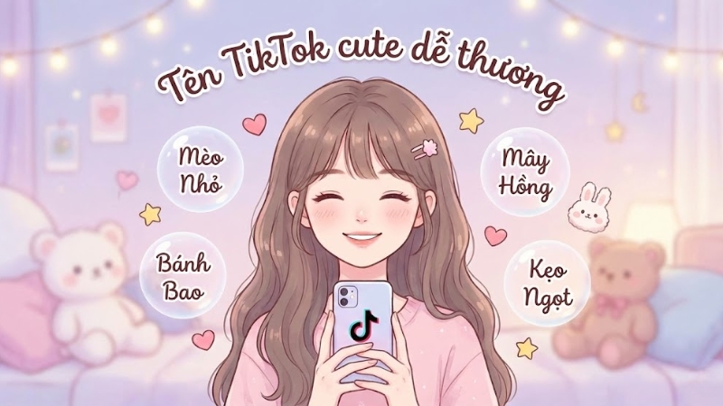 T&ecirc;n TikTok cute dễ thương