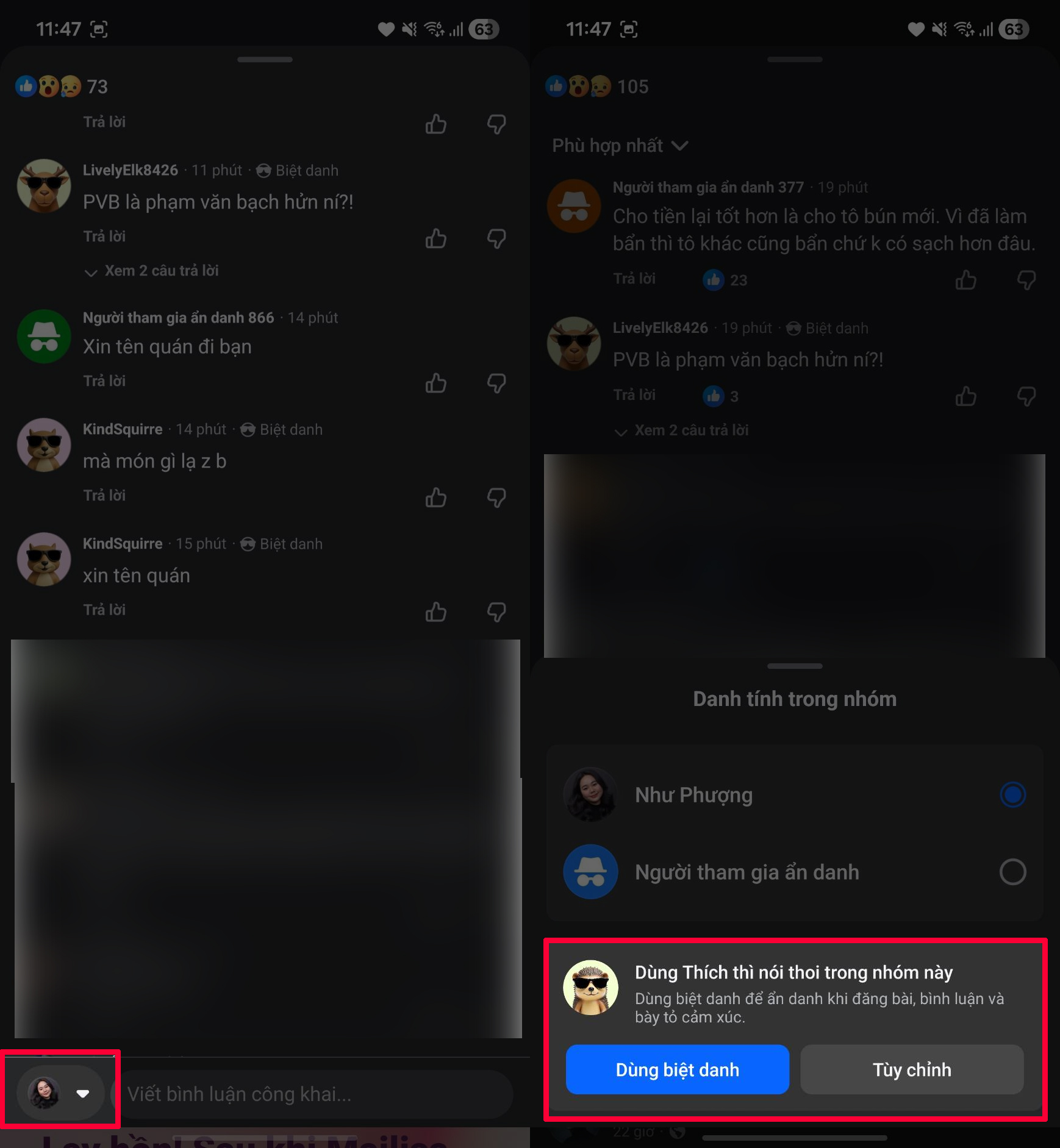 Cách Đổi Ảnh Đại Diện Bình Luận Ẩn Danh Trên Facebook
