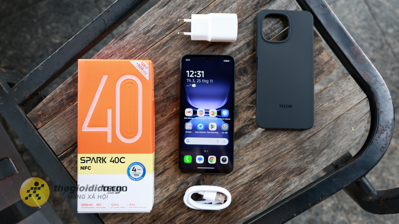 Trên Tay Teno Spark 40C: Điện Thoại Giá Rẻ, Màn Hình 120 Hz Và Pin 6.000 Mah