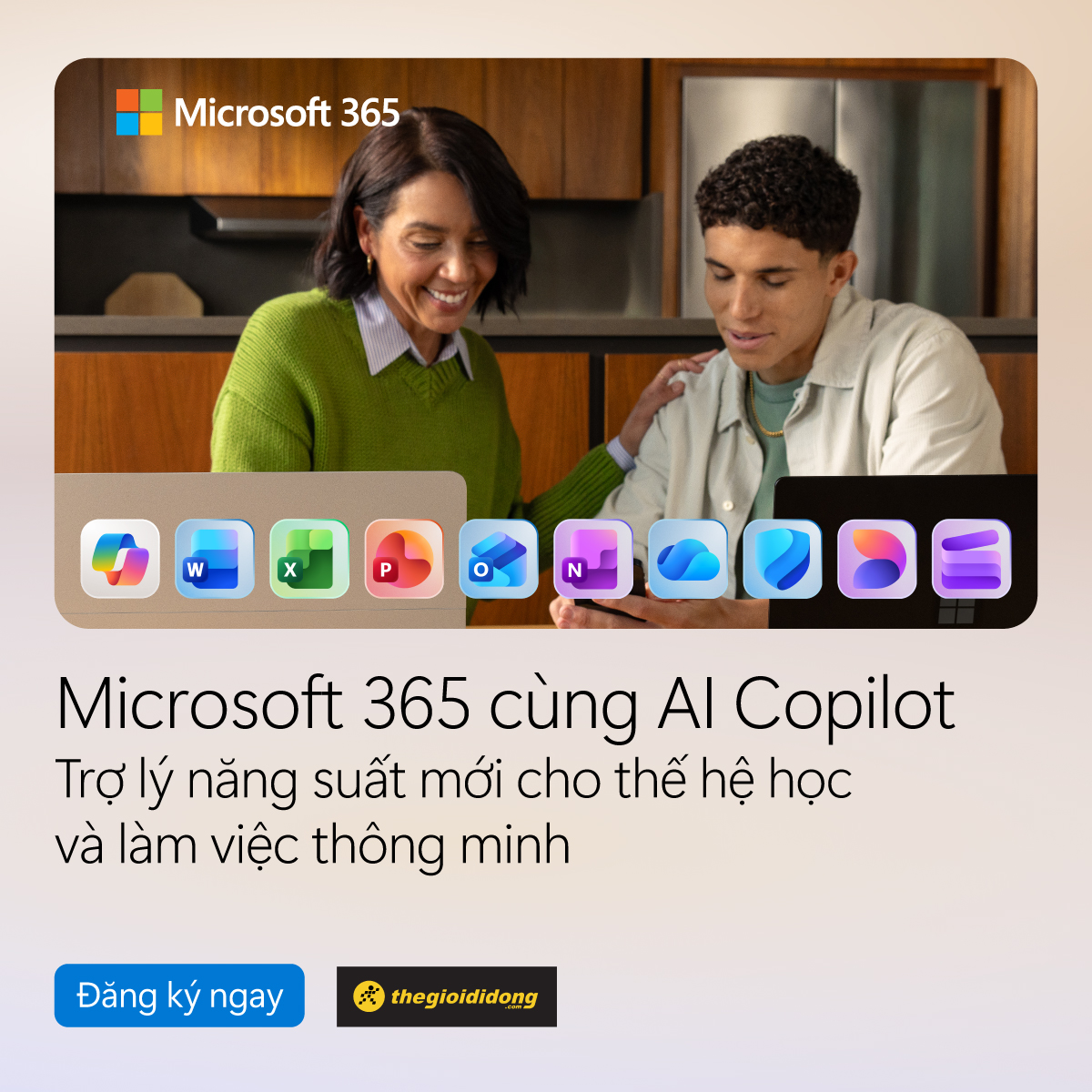 Microsoft 365 Kết Hợp Cùng Copilot Ai