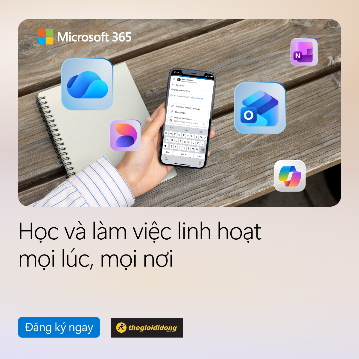 Microsoft 365 Kết Hợp Cùng Copilot Ai