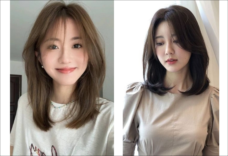 Kiểu tóc ngắn mái dài khắc phục khuyết điểm gương mặt có gò má cao Kiểu tóc ngắn mái dài khắc phục khuyết điểm gương mặt có gò má cao