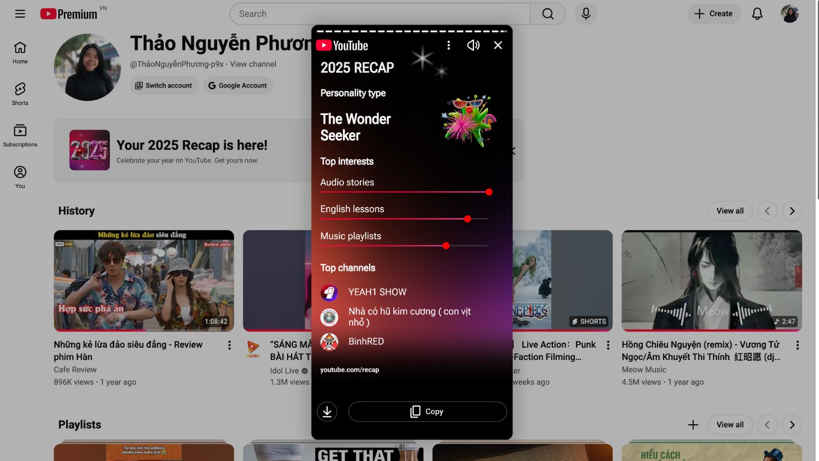 Xem Youtube Recap với nhiều tính năng hấp dẫn Xem Youtube Recap với nhiều tính năng hấp dẫn
