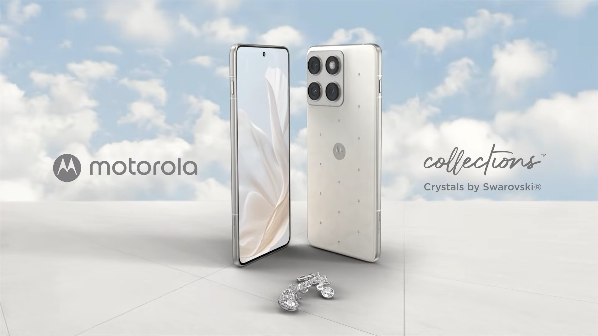 Motorola Edge 70 Cloud Dancer Swarovski Edition