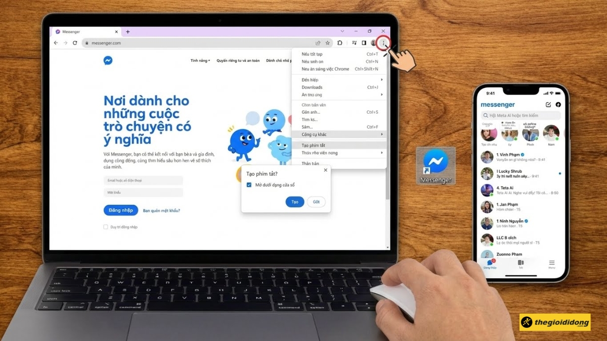 C&aacute;ch 2: Tạo lối tắt (shortcut) tr&ecirc;n m&aacute;y t&iacute;nh
