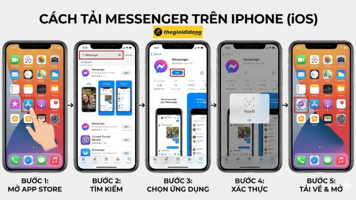 C&aacute;ch tải Messenger tr&ecirc;n điện thoại Android