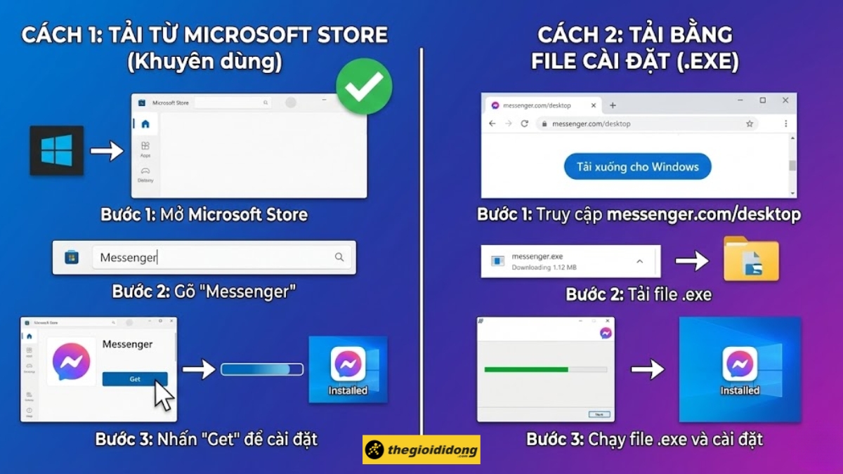 Tải Messenger cho m&aacute;y t&iacute;nh Windows