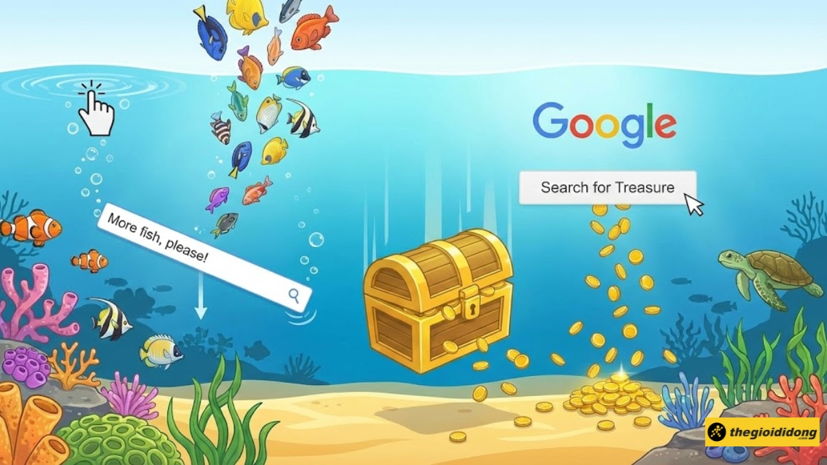 Các tương tác thú vị trên Google Underwater Các tương tác thú vị trên Google Underwater