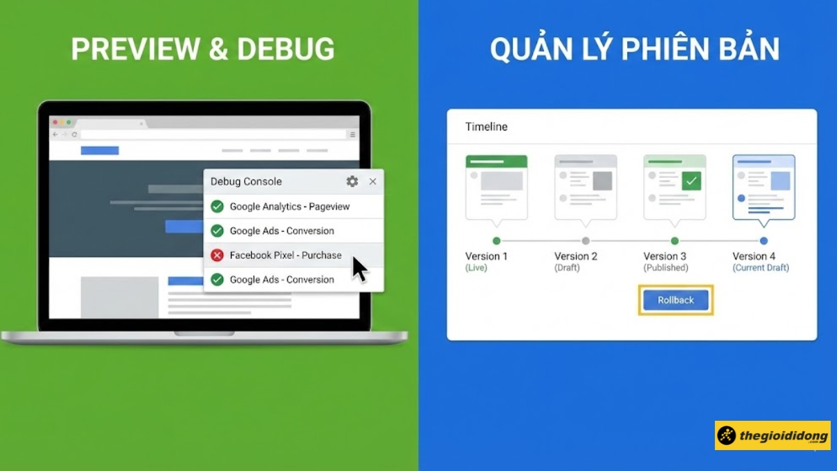 Dễ d&agrave;ng kiểm tra, gỡ lỗi 