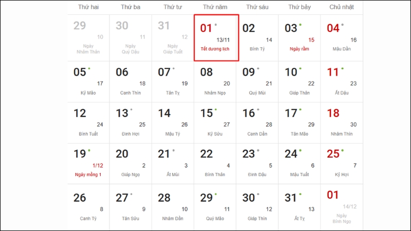 Tết Dương lịch 2026 được nghỉ l&agrave;m 01 ng&agrave;y