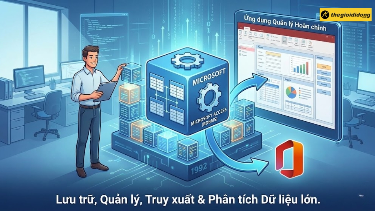 Microsoft Access l&agrave; một Hệ quản trị cơ sở dữ liệu quan hệ