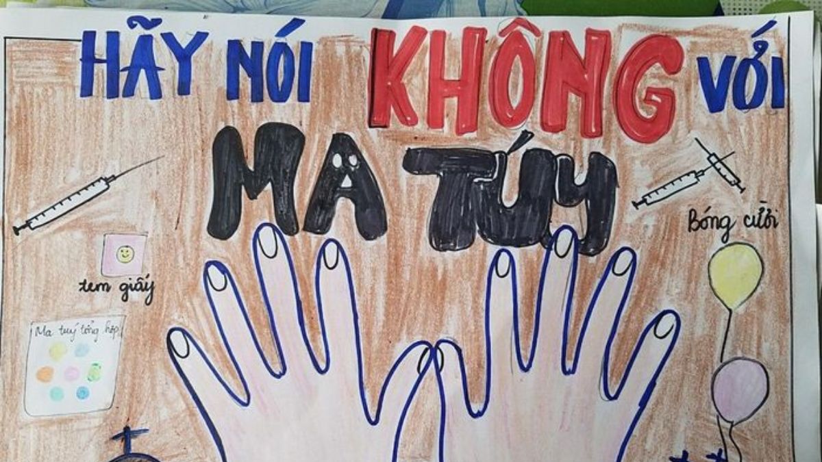 Tranh vẽ tệ nạn xã hội chủ đề ma túy