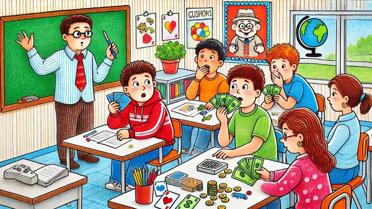 Vẽ tranh phòng chống tện nạn xã hội chủ đề cờ bạc