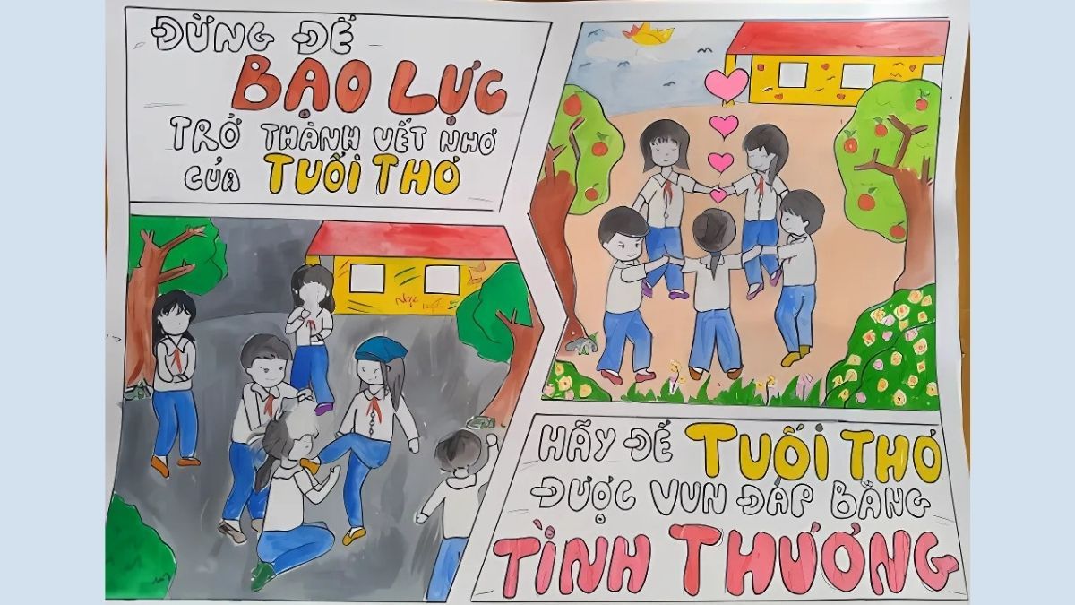 Tranh mẫu phòng chống tệ nạn xã hội đẹp