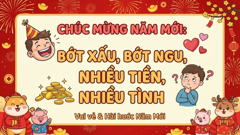 Ch&uacute;c Tết vui vẻ & h&agrave;i hước