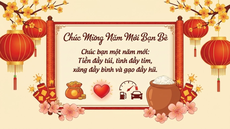 Lời ch&uacute;c Tết bạn b&egrave;