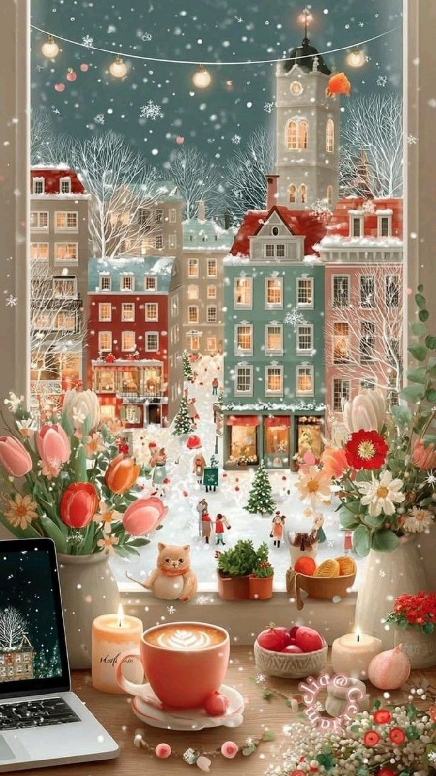 H&igrave;nh nền Gi&aacute;ng sinh 3D cho điện thoại 1