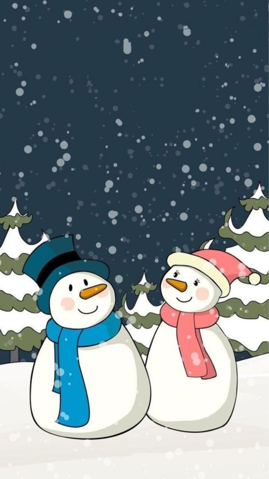 H&igrave;nh nền Gi&aacute;ng sinh cute cho điện thoại 10