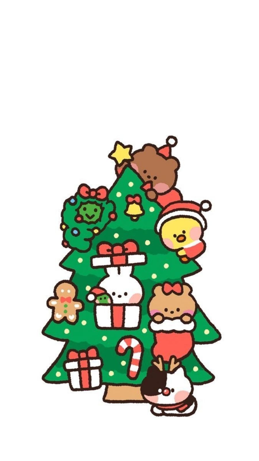 H&igrave;nh nền Gi&aacute;ng sinh cute cho điện thoại 2