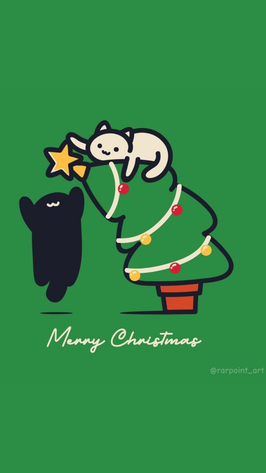 H&igrave;nh nền Gi&aacute;ng sinh cute cho điện thoại 6