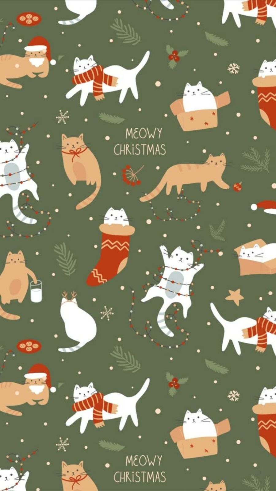 H&igrave;nh nền Gi&aacute;ng sinh cute cho điện thoại 8